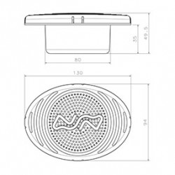 Elektrisk horn til planmontering - 2