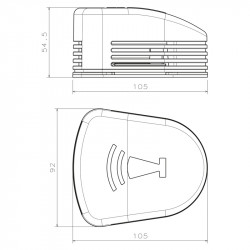 Elektrisk kompakt horn - 1