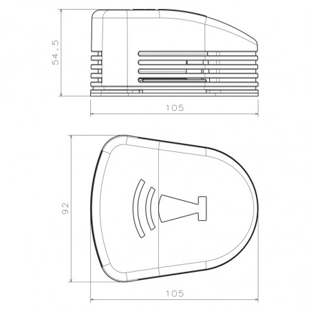 Elektrisk kompakt horn - 2