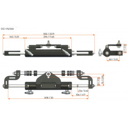 Multisteer utombordare 250 hk hydraulisk styrning - 2