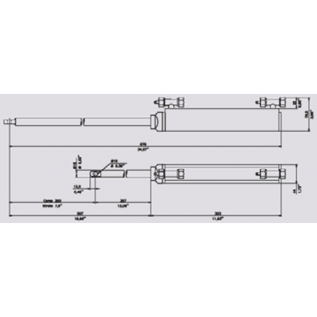 Hydrauliskt styrsystem GF150T för akterskepp - 3