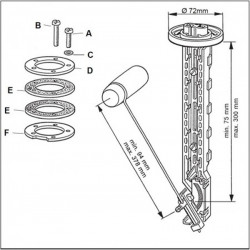 VDO Sensor med vippearm stelfri - 1