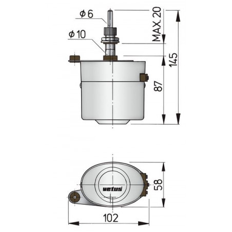 Vetus torkaruppsättning ORW - 2