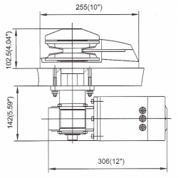 Ankerspil 12V 1200W - 1