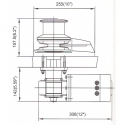 Ankerspil 12V 1500W Tovtromle - 1