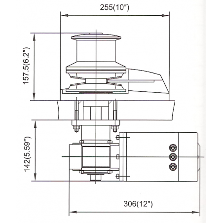 Ankerspil 12V 1500W Tovtromle - 2