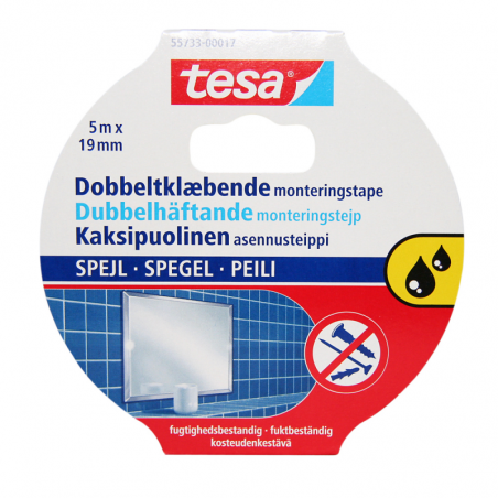 Dobbeltklæbende tape 19 mm - 1