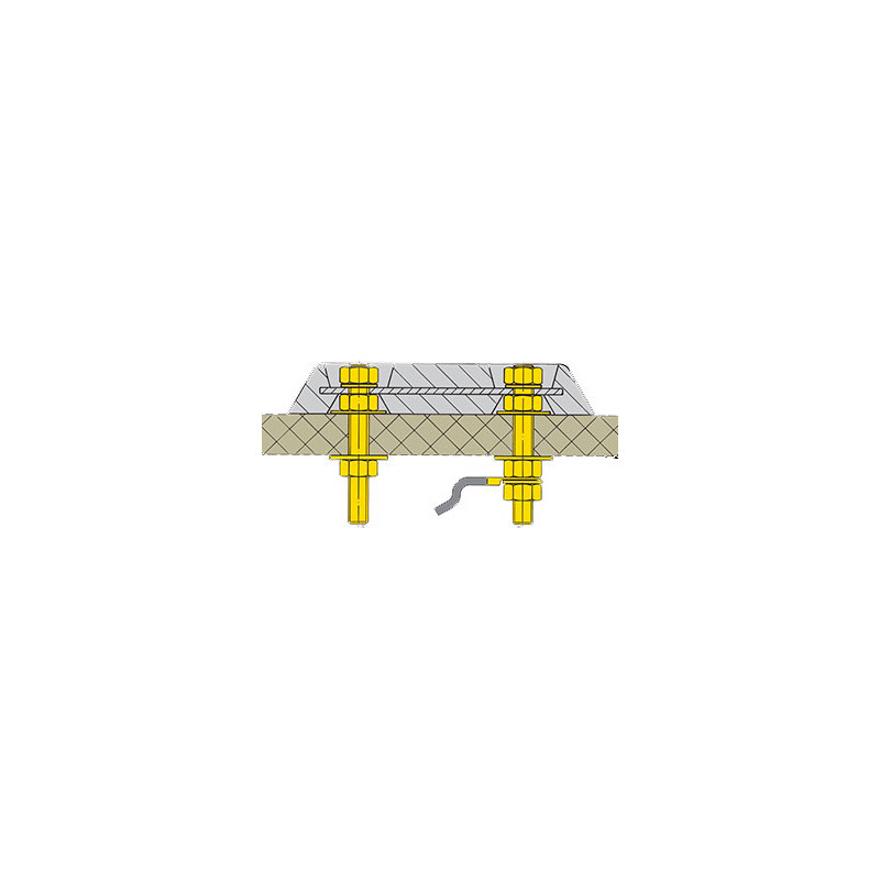 VETUS anode monterings kit for glasfiber både - 1