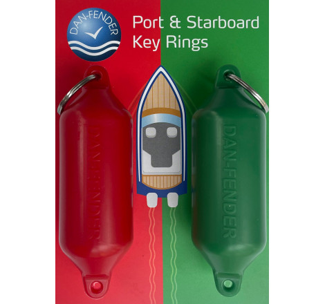 Nyckelringar styrbord/port