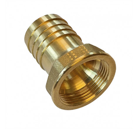 Slangestuds med indvendigt gevind, messing