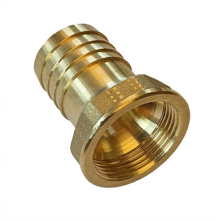 Slangestuds med indvendigt gevind, messing