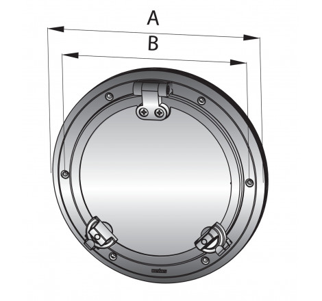 VETUS porthole, S/S AISI...