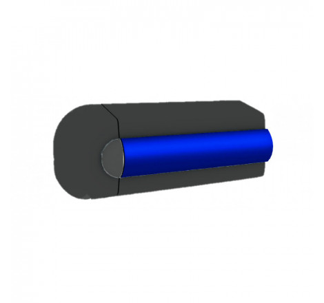 End cover for rubbing strake