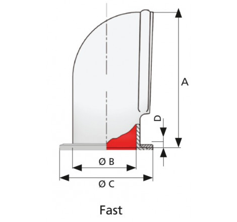 Dorade ventil i silikone Ø 75 mm