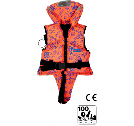 Redningsvest barn ISO Fluo Orange - 1