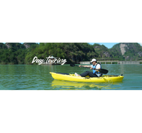 Sit-on-top-kajak för vuxna – gul
