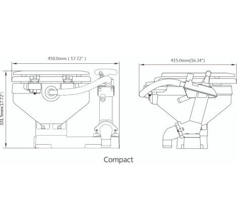Toilet compact manuelt fra Seaflo - 1