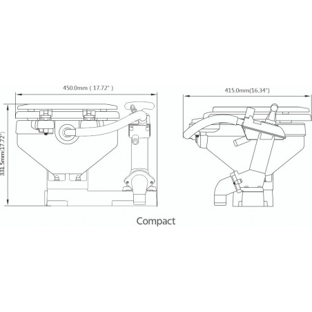 Toilet compact manuelt fra Seaflo - 5