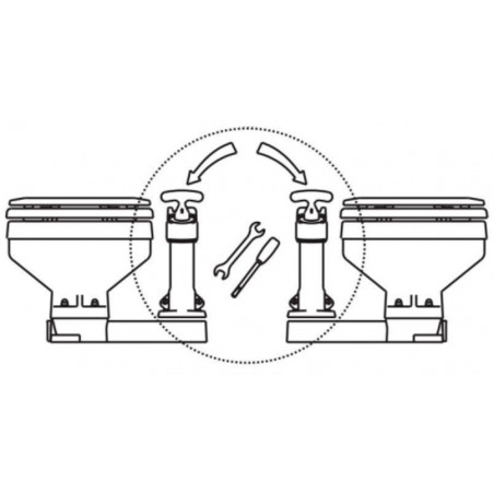 Toilet compact manuelt fra Seaflo - 6