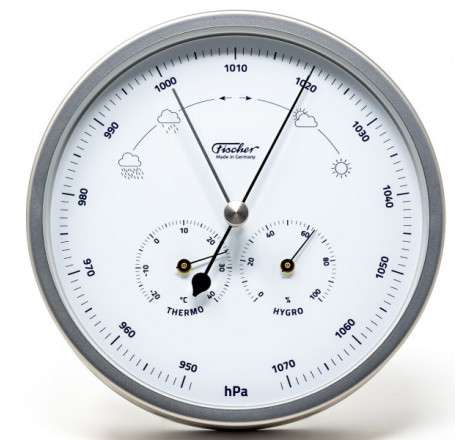 Fischer vejrstation i rustfrit stål