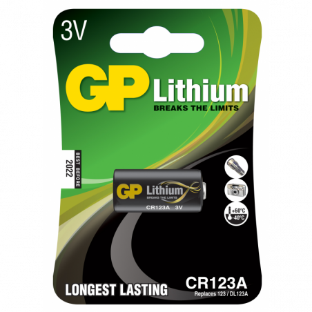 GP Foto Lithium Batteri CR123 - 1