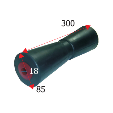 Kölrulle för tung användning längd 290 mm - 1