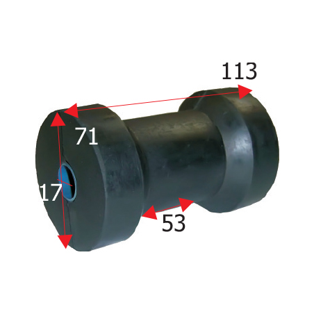 Kølrulle længde 113 mm - 1