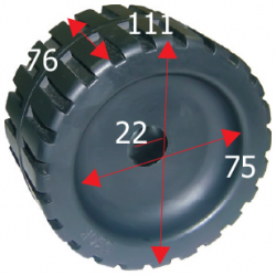 Sidorullens bredd 125 mm - 1