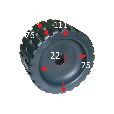 Sidorullens bredd 125 mm - 1