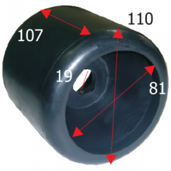 Siderulle bredde 110 mm højde 107 mm - 1