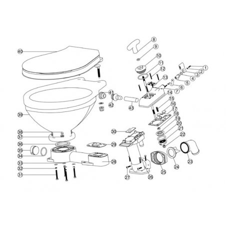 Nuova Rade manuelt toilet - 2