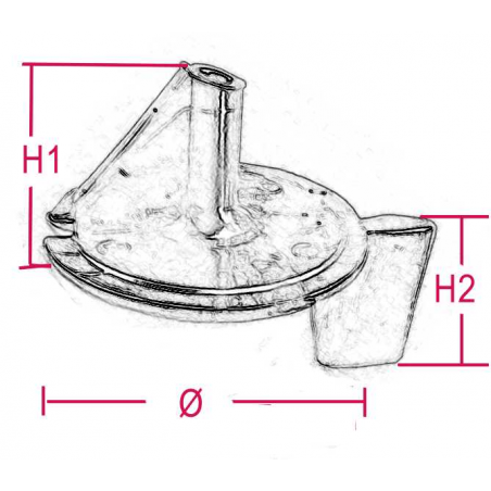 Motorzink för Mariner och Mercury/Mercruiser - Ø 90 x H1 52 x H2 45 mm - 2