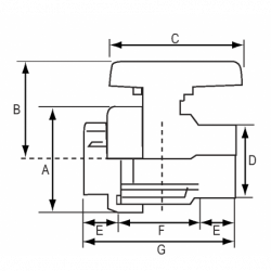 Kugleventil i PVC - 1