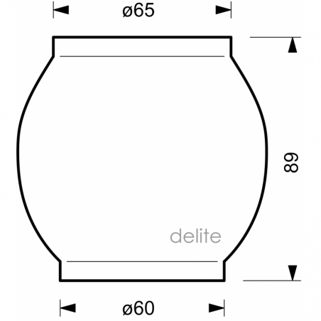 Glas til Dietz flagermuslygte - 1