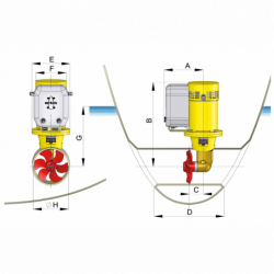 Vetus Elektrisk Bovpropel 12V til 24V - 1