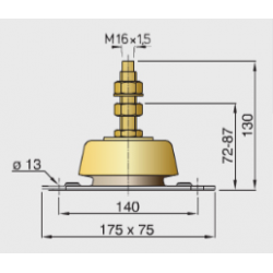 Vetus Motorfästen för tunga motorer - 1