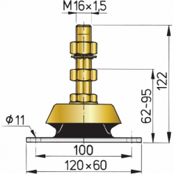 Vetus Motorfästen (upp till 80 hk) - 1