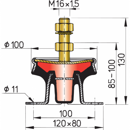 Vetus Motorfästen (upp till 80 hk) - 8