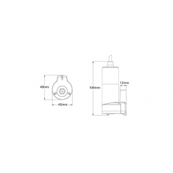 Dränkbar pantrypump 12 V - 16 l/min - 1