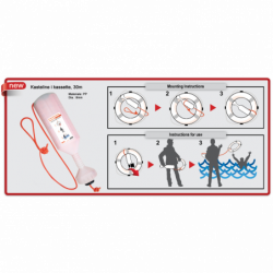 Kastlina för montering av livboj - 1