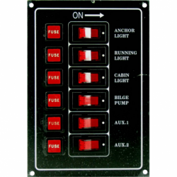 Kontaktpanel med 6 kontakter - 5