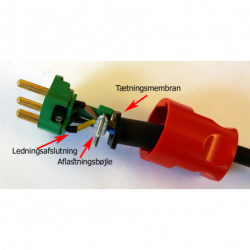 Adapterkabel DK hun - CEE han - 4